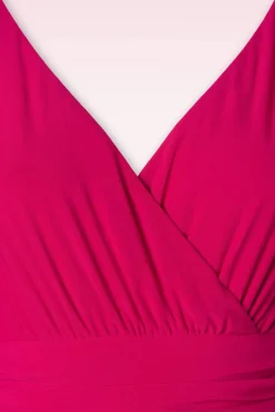 Sale The Alessandra Swing Jurk In Felroze Vrouwen Effen Jurken