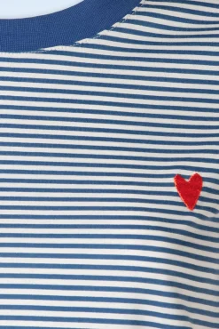 Sale The Broader Horizon T-Shirt In Blauw En Wit Vrouwen T-Shirts