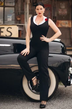 Discount The Luchia Jumpsuit In Zwart Vrouwen Playsuits & Jumpsuits