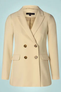 New Tina Simonet Blazer In Vanillecreme Vrouwen Jassen