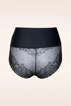 Outlet Tummy Shaper Lace Slip In Zwart Vrouwen Shapewear
