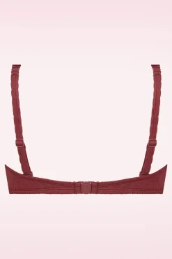 Outlet Twisted Bikinitop In Donkerrood Vrouwen Bikini's