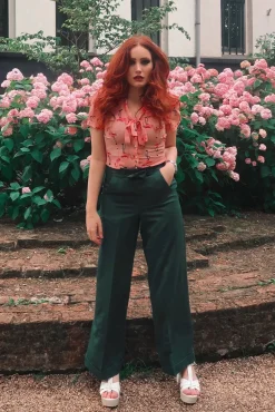 Online Verborgen Broek In Groenblauw Vrouwen Broeken