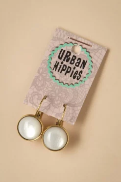 Best Vergulde Dot Oorbellen In Ivoor Vrouwen Sieraden