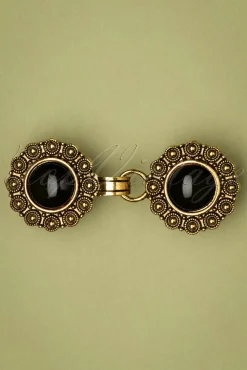 Vestclips In Goud En Zwart Vrouwen Sieraden