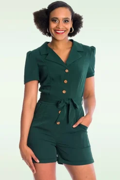 Sale Viola Playsuit In Donker Groen Vrouwen Playsuits & Jumpsuits