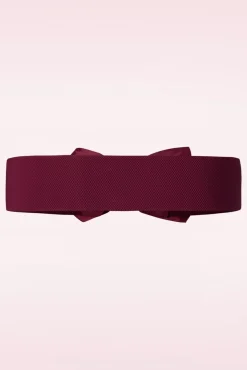 New Wauw Voor De Bow Belt In Bourgondie Vrouwen Riemen