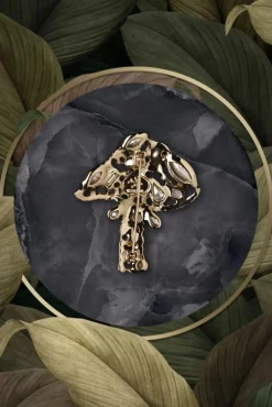 Outlet Well Spotted Stone Set Crystal Broche Vrouwen Sieraden