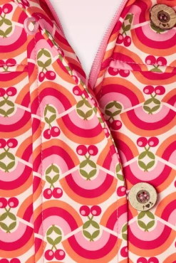 New Wild Weather Jas In Friendly Rainbows And Cherries Vrouwen Jassen