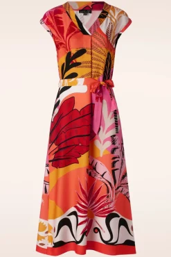 Clearance Winona Maxi Jurk In Oranje Vrouwen Plus Size Jurken