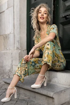 Best Zita Jumpsuit Frenzy In Dusty Turquoise Vrouwen Playsuits & Jumpsuits